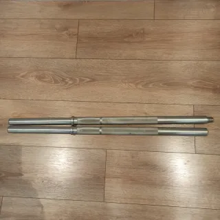 Barras de pesas cromadas