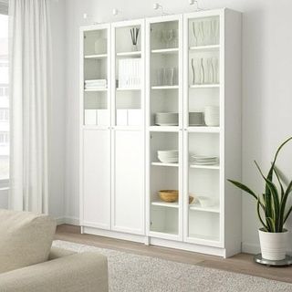 OXBERG Puerta Vidrio Blanco 40x192 cm