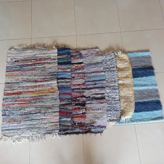Lote 7 alfombras patchwork