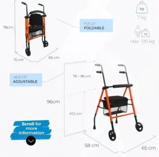 Andador Mobiclinic Plegable Ligero Neron