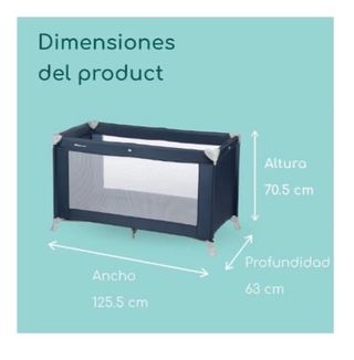 Cuna de viaje azul - Poco uso