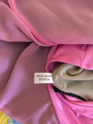 Vestido Gimnasia Rítmica Negro y Rosa