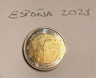 Moneda España 2 Euro 2021 ESTADO UNC