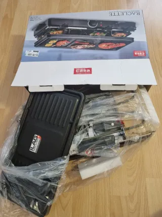 Raclette con grill nueva