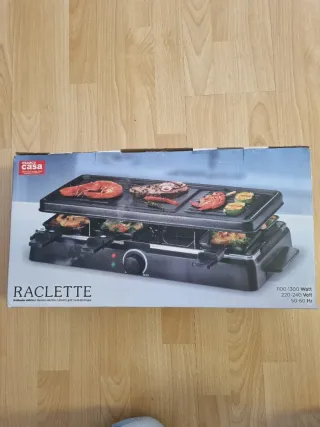Raclette con grill nueva