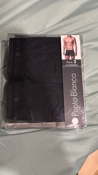 Pack 2 Boxer Punto Blanco Negros talla 48
