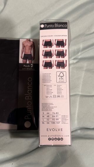 Pack 2 Boxer Punto Blanco Negros talla 48
