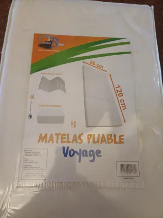 Colchón Plegable Viaje y cuna 60x120 cm