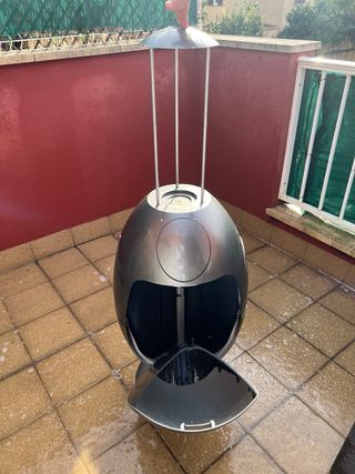 Papelera Diseño Negra y Plateada