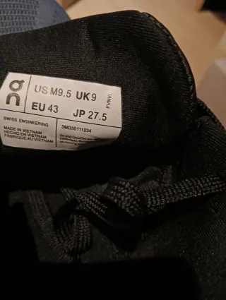 Zapatillas On Running Negras y Azules