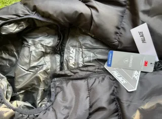 Abrigo Palace Negro Nuevo con Etiquetas