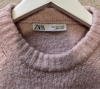 Jersey Punto Rosa Zara