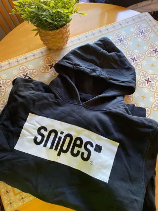Sudadera Snipes Negra Blanca Retro