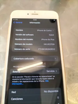 iPhone 6s Plus Dorado/Plateado