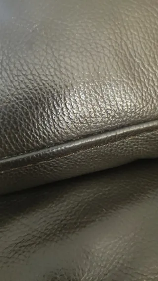 Sofá Chaiselongue Piel Marrón chocolate 255cm