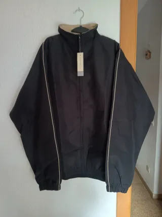 Chaqueta negra y beige vintage hombre sin estrenar