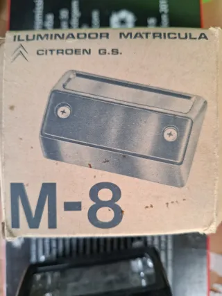 Piloto matrícula CITROEN GS negro