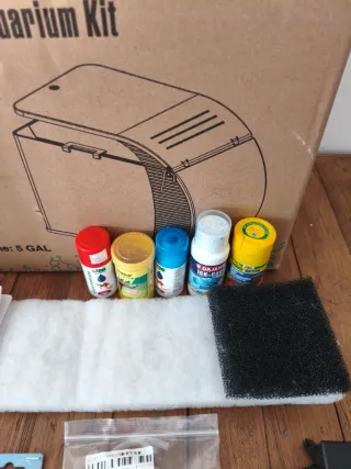 Acuario de diseño 20L con accesorios