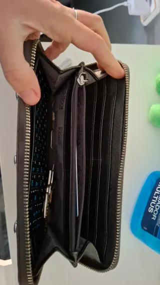 Cartera Michael Kors Marrón y Plateada