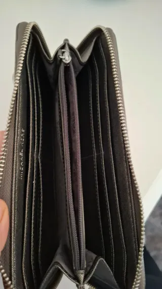 Cartera Michael Kors Marrón y Plateada