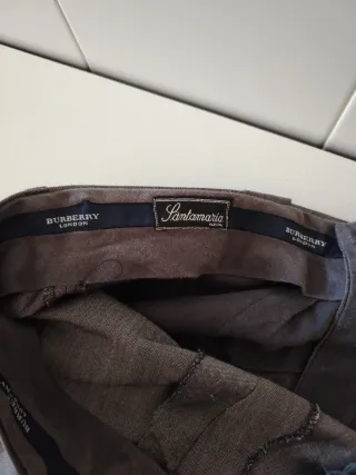 Pantalón de traje Burberry gris