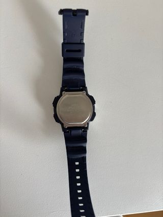 Reloj Casio World Time Digital Azul/Plata