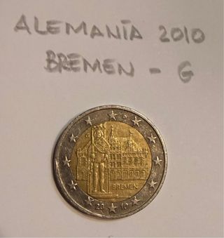 Moneda 2 Euros Alemania 2010 Bremen
