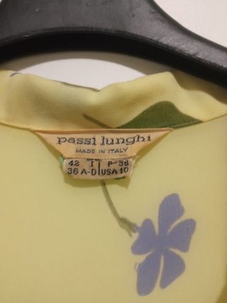 Abito vintage Passi Lunghi Made in Italy, giallo