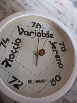 Barometro Konus Metallo Laccato Diametro 15cm