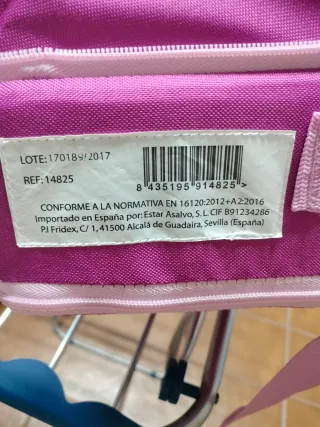 Elevador silla bebé rosa hadas