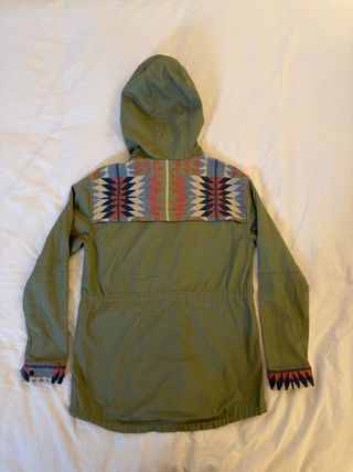 Chaqueta Roxy con capucha verde