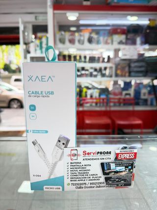 Cable USB XAEA Micro a USB 3A Carga Rápida