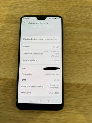 Huawei P20 Pro Azul 6/128 GB