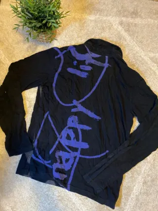 Polo Desigual manga larga negro y gris