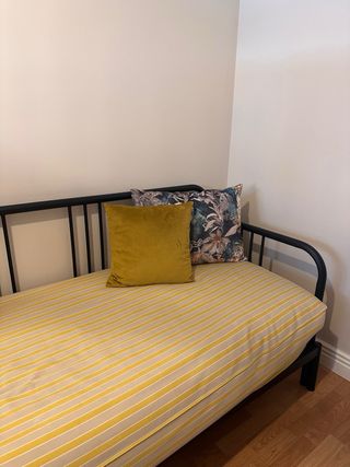 Estructura Cama Acero Negro SIN Colchón