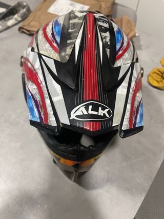 Casco Moto Cross ALK senza graffi