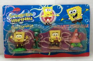 Bob Esponja Calamardo Patricio PVC Set 4 figuras