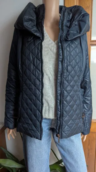 Plumífero cuello doble SFERA azul