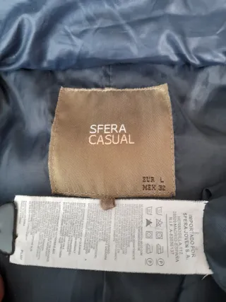 Plumífero cuello doble SFERA azul