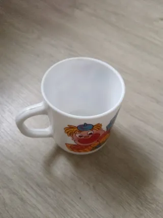 Taza vintage Arcopal payasos
