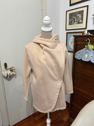 Giacca donna felpa beige