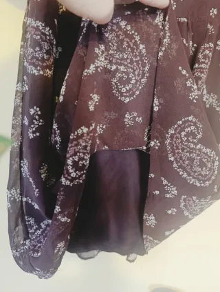 Vestido gasa estampado