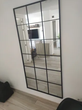 Espejo Decorativo Negro 90x180cm