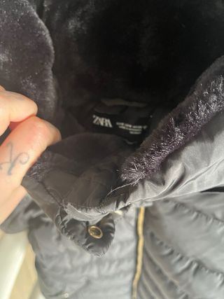 Chaquetón acolchado mujer negro