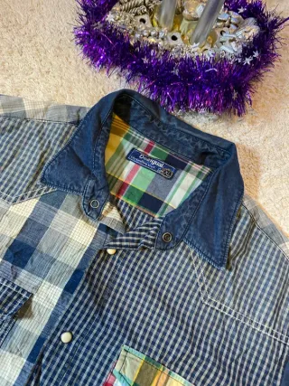 Camisa manga larga patchwork