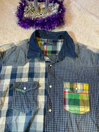 Camisa manga larga patchwork