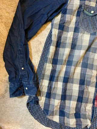 Camisa manga larga patchwork