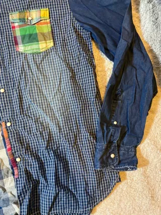 Camisa manga larga patchwork