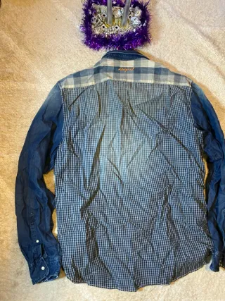 Camisa manga larga patchwork