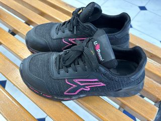 Zapatos de seguridad U-Power mujer negros y rosas